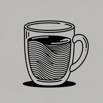 Line Art Coffee Mug