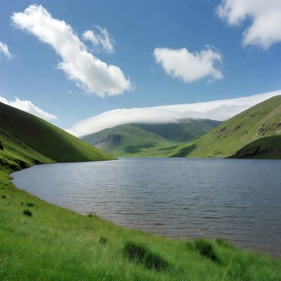 Serene Lake in Green Mountain Valley