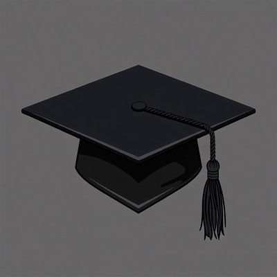 Black Graduation Cap Tassel