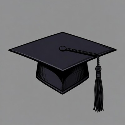 Black Graduation Cap Tassel