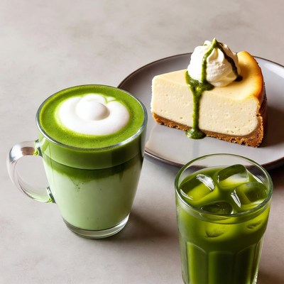 Matcha Latte, Cheesecake, Iced Matcha