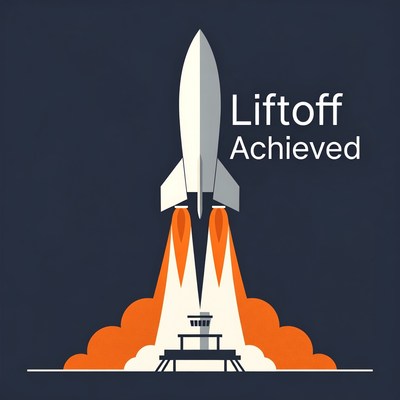 Rocket Liftoff Achieved Illustration