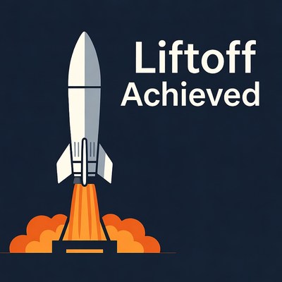 Rocket Liftoff Achieved Illustration