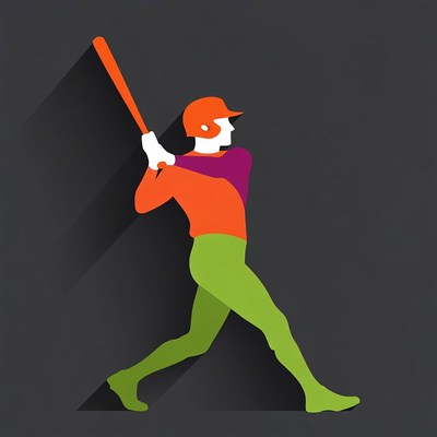 Man swinging baseball bat