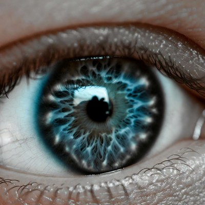 Close-up blue eye
