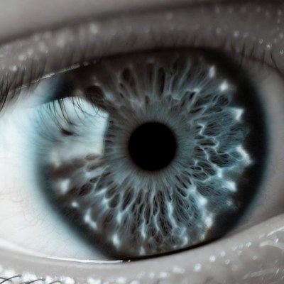 Close-up blue human eye