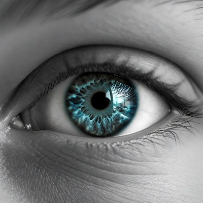 Close-up Blue Human Eye