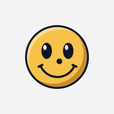 Smiling Yellow Emoticon Face
