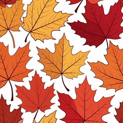 Autumn Maple Leaves Pattern