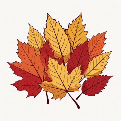 Autumn Maple Leaves Clipart