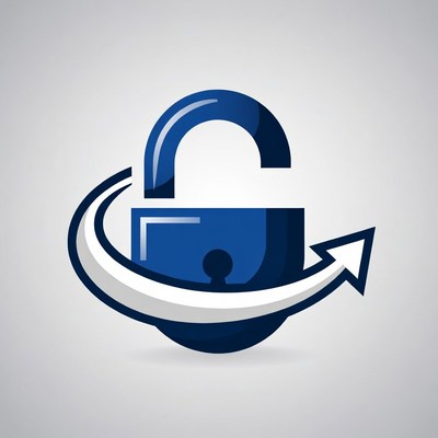 Open Blue Lock Icon