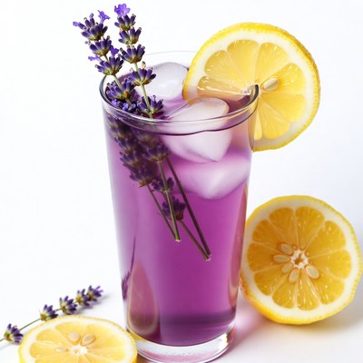Lavender Lemonade with Lemon Slices