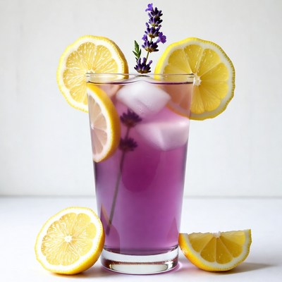 Lavender Lemonade with Lemon Slices