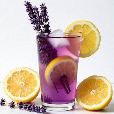 Lavender Lemonade with Lemon Slices
