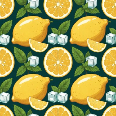 Lemon Mint Ice Pattern