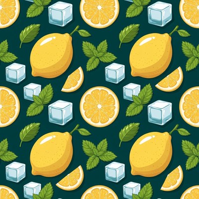 Lemon Mint Ice Pattern