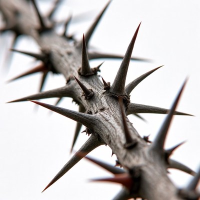 Close-up thorny branch