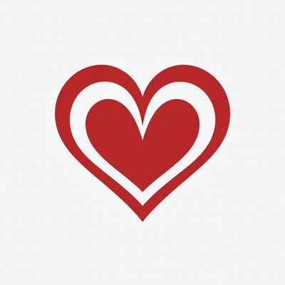 Red Outline Heart Icon