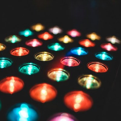 Colorful LED Lights Grid