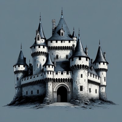 Medieval Castle Illustration