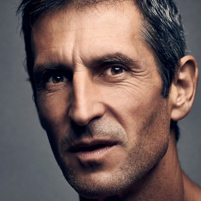 Closeup portrait of mature man