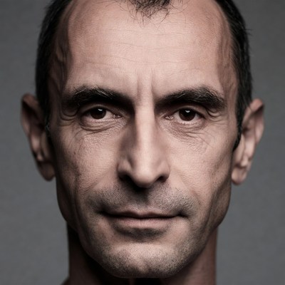 Close-up portrait of mature man