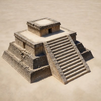 Ancient Mayan Pyramid Temple