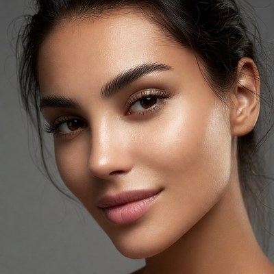 Beautiful woman close-up portrait