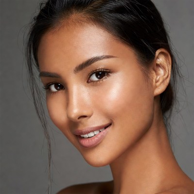 Beautiful Asian woman smiling closeup