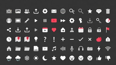 Flat Social Media Icons Set