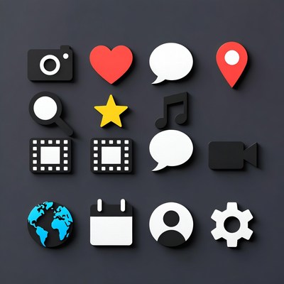 Social Media Icons Set