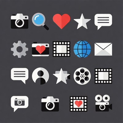 Social Media Icons Set