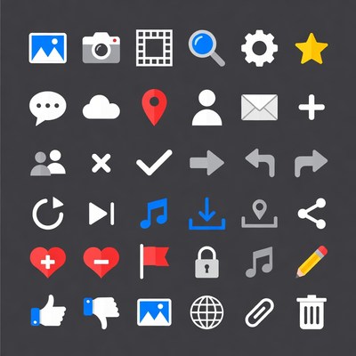 Social Media Icons Set