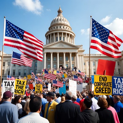 Tax the Rich Protest at Capitol