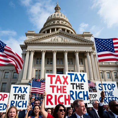 Tax the Rich Protest at Capitol