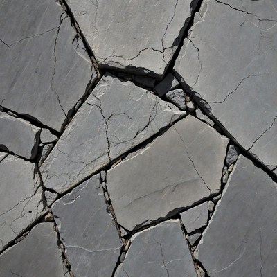Gray flagstone pavement texture