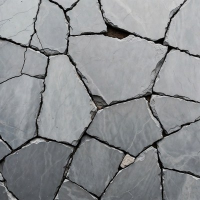Cracked Gray Stone Pavement Texture