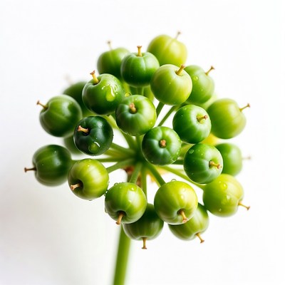 Green Umbrella Shaped Plant Cluster
