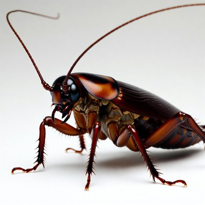 Closeup of American cockroach