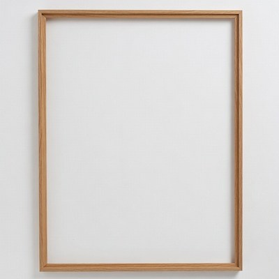 Empty Wooden Picture Frame