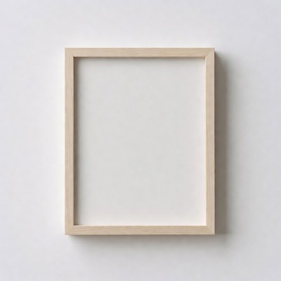 Empty White Picture Frame