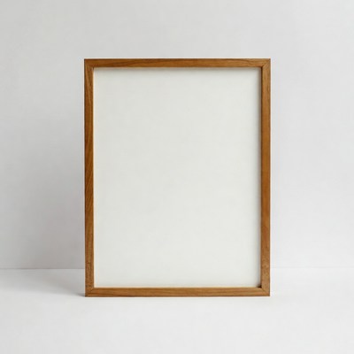 Wooden Frame with White Mat