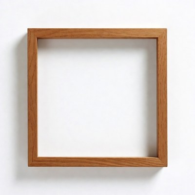 Empty Wooden Picture Frame
