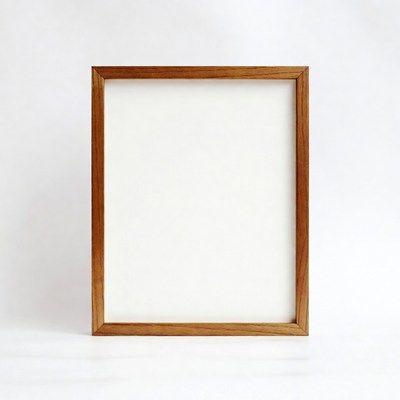 Wooden Picture Frame with White Mat