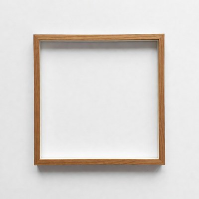 Empty Wooden Picture Frame
