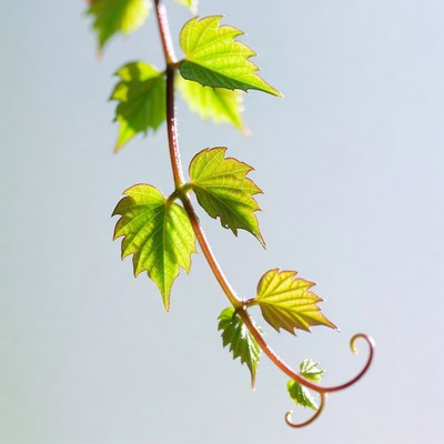 Vine Leaves with Tendrils