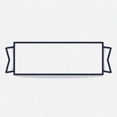 Blank Ribbon Banner Illustration