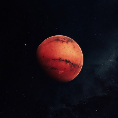Mars Planet in Space