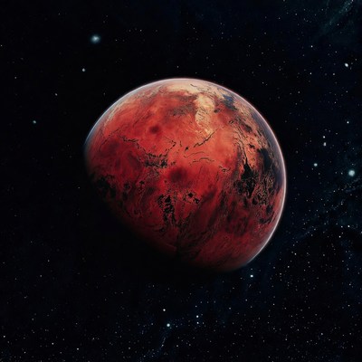 Mars Planet in Space