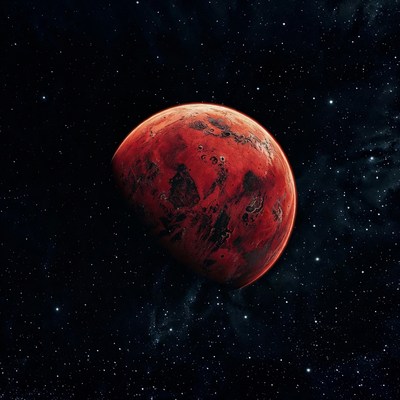 Mars Planet in Space